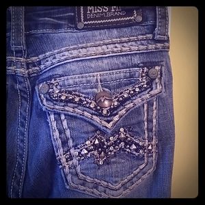 Miss Me boot cut light distressed jean